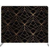 Geométrico negro y dorado backdrop